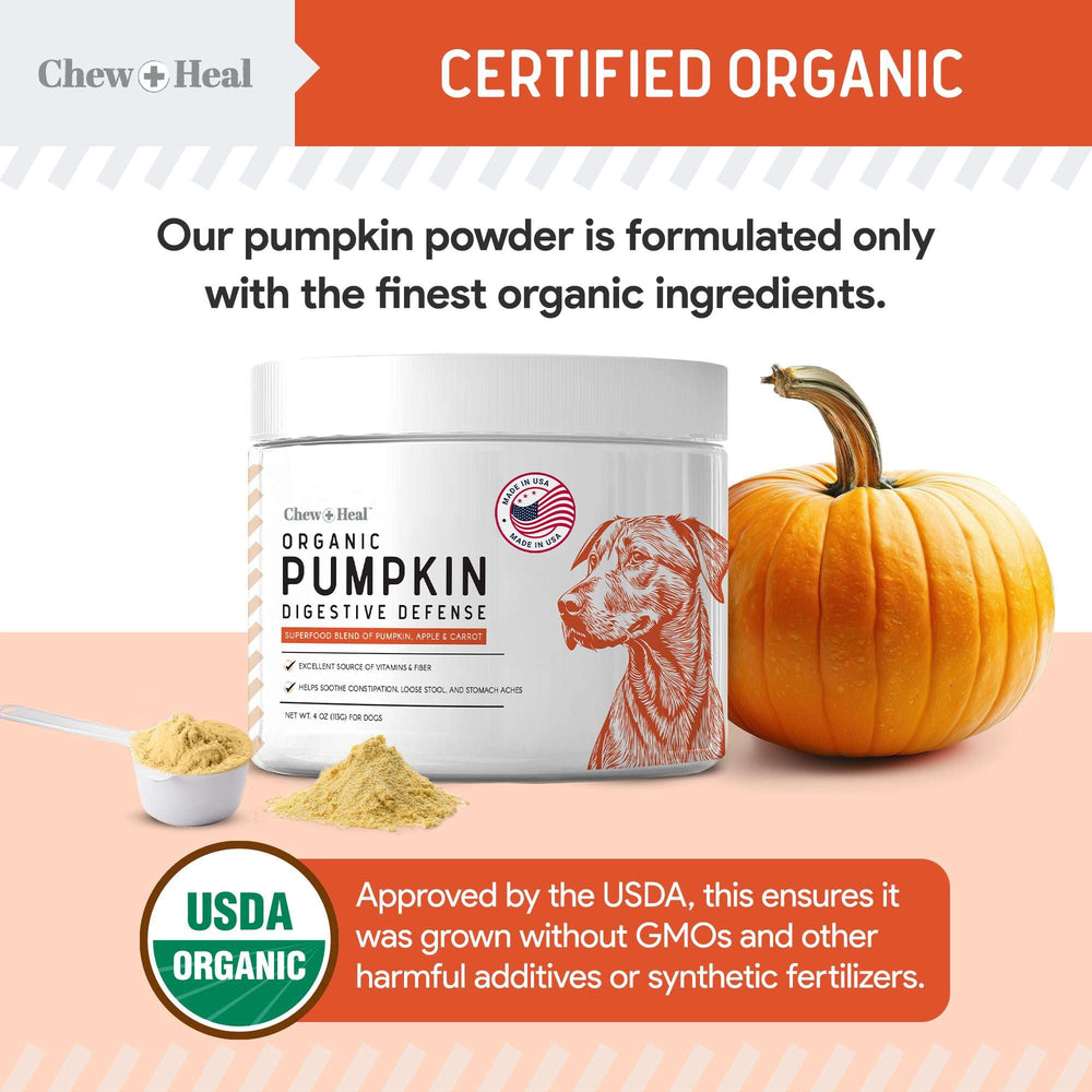 Complemento digestivo natural para perros de Chew + Heal Labs.