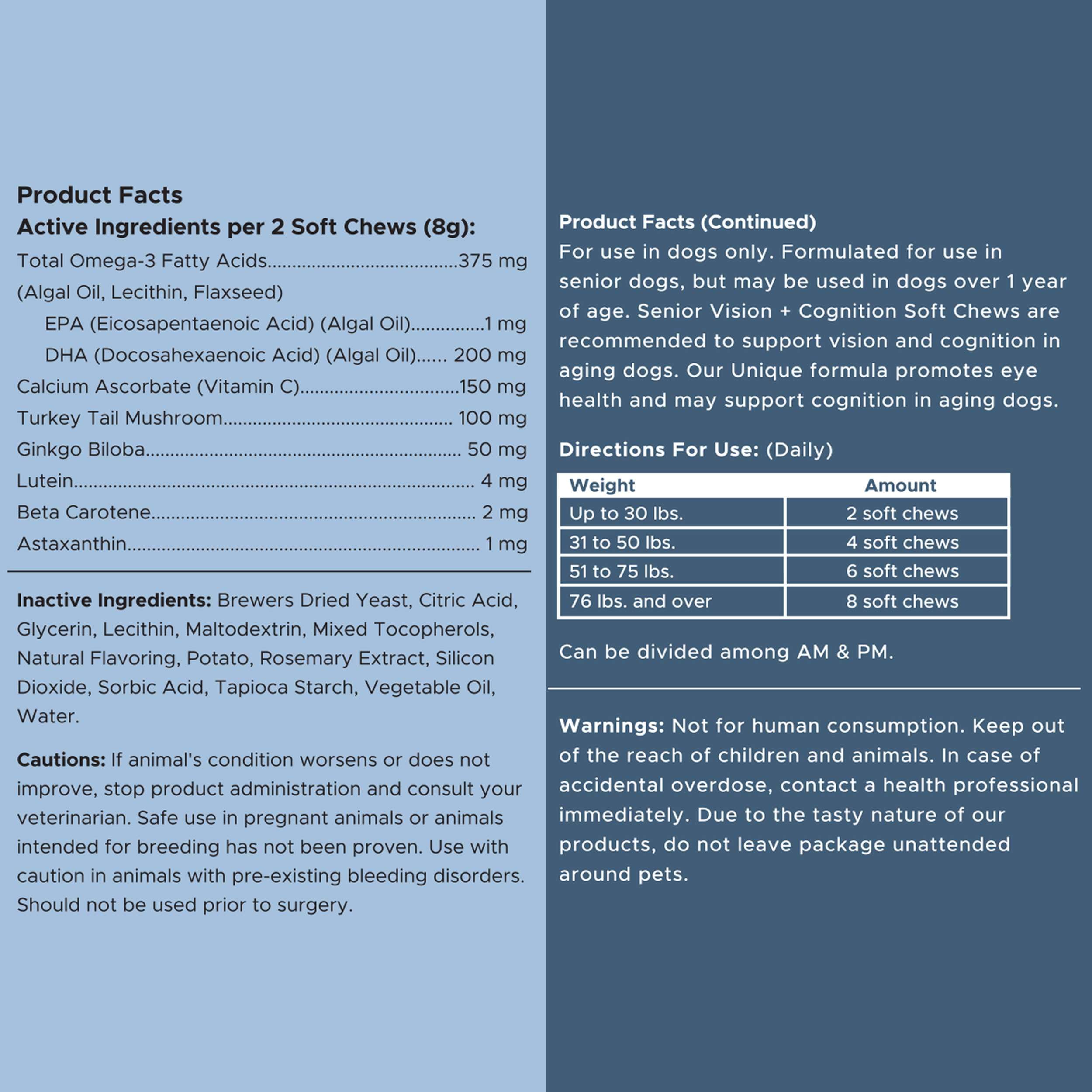 Chew + Heal Labs, hecho en Estados Unidos, envase de 120 masticables.