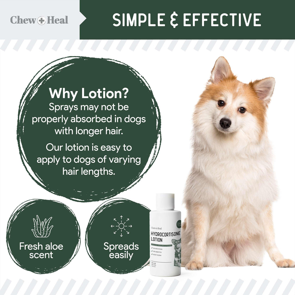 Patas del perro con irritación tratadas con la loción de Chew + Heal Labs