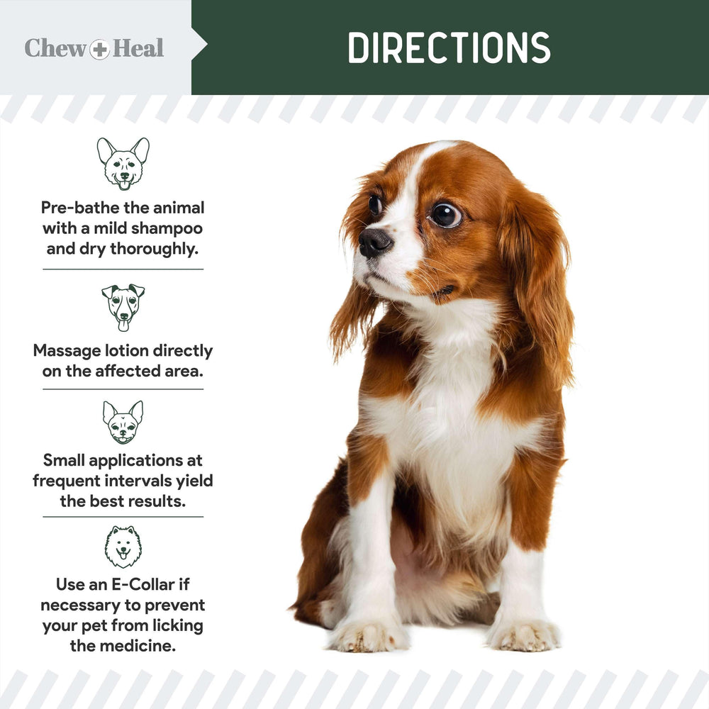 Producto hecho en Estados Unidos Chew + Heal Labs hidrocortisona para perros