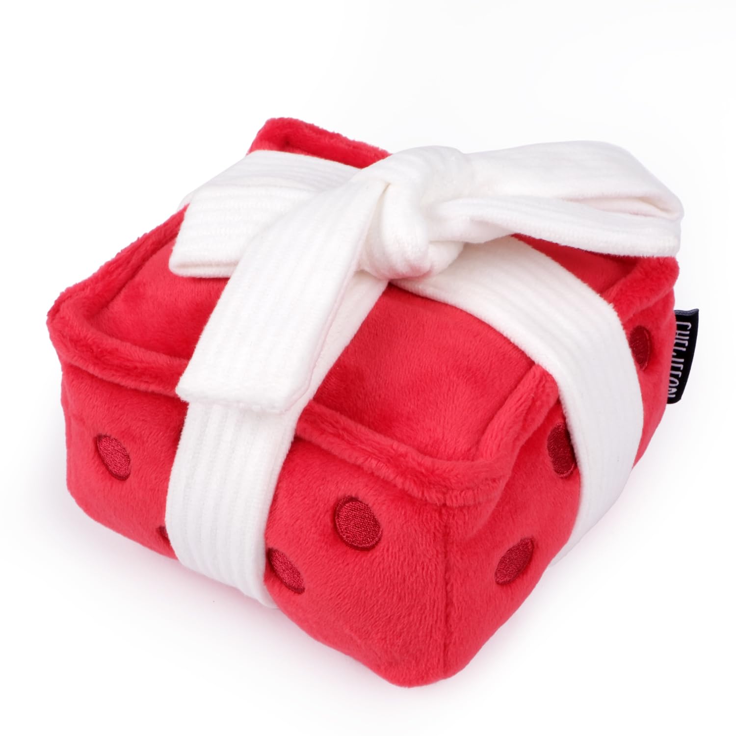 Chewffon caja-regalo para perro, juguete interactivo que oculta golosinas y estimula juego.