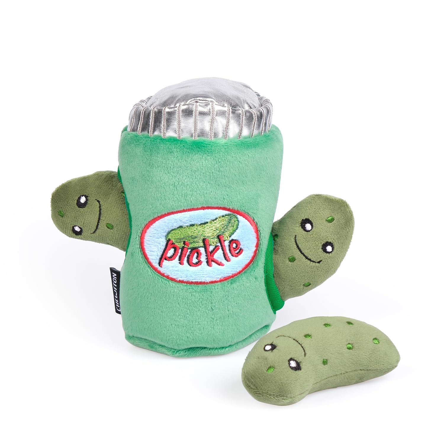 CHEWFFON Juguete interactivo para perros con diseño pepinillo, ideal para juego diario.