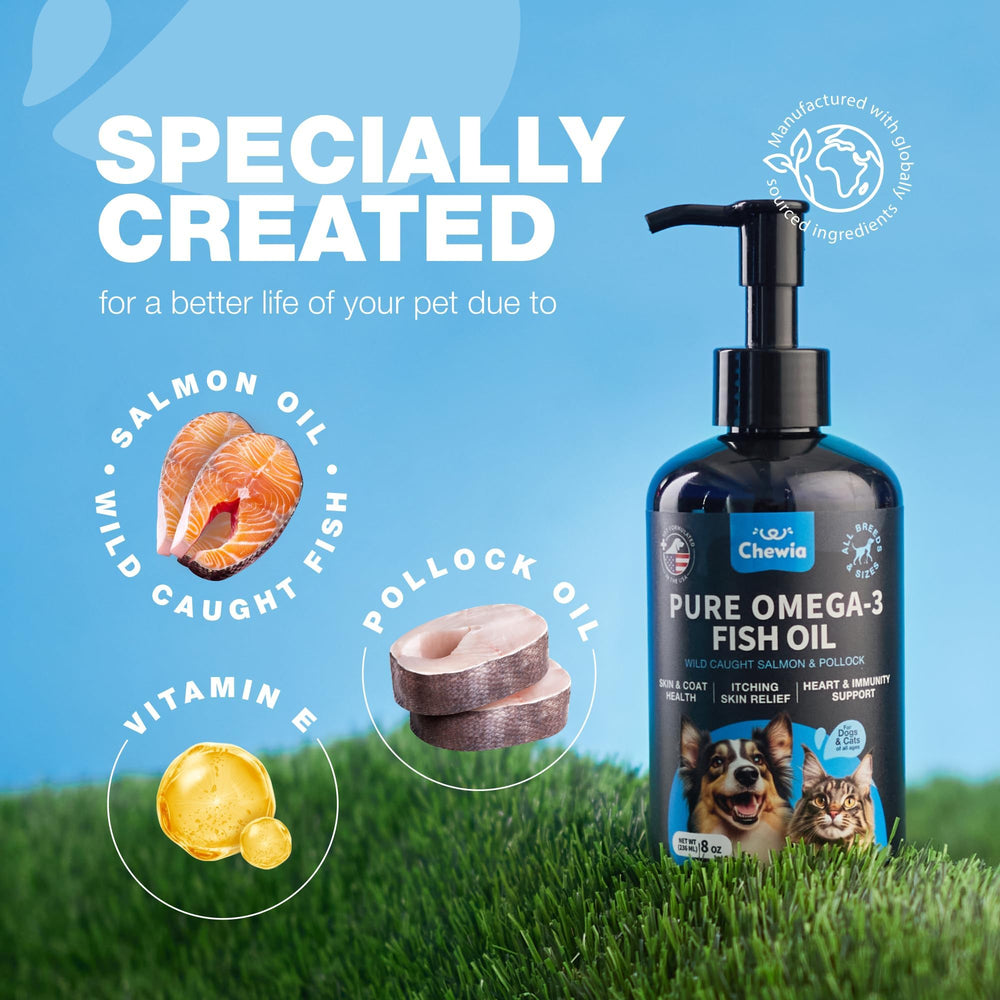 CHEWIA cerebro energia omega3 para perros y gatos.