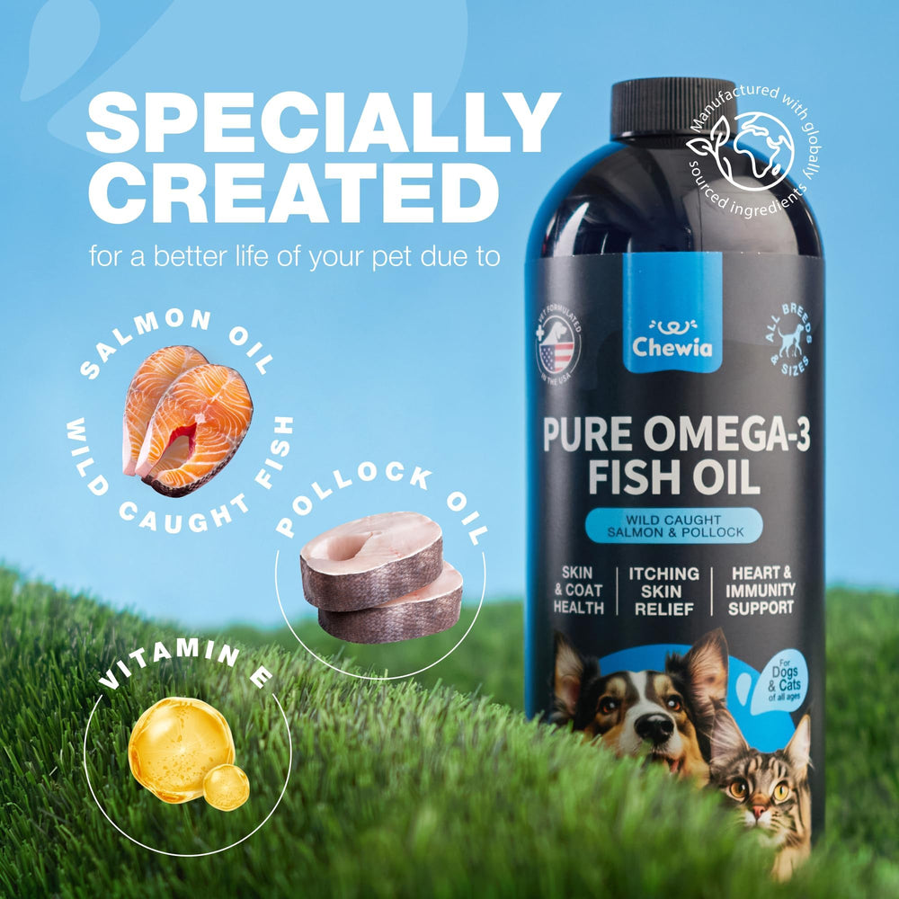 CHEWIA Omega-3-6-9 para perros y gatos, conveniente para movilidad