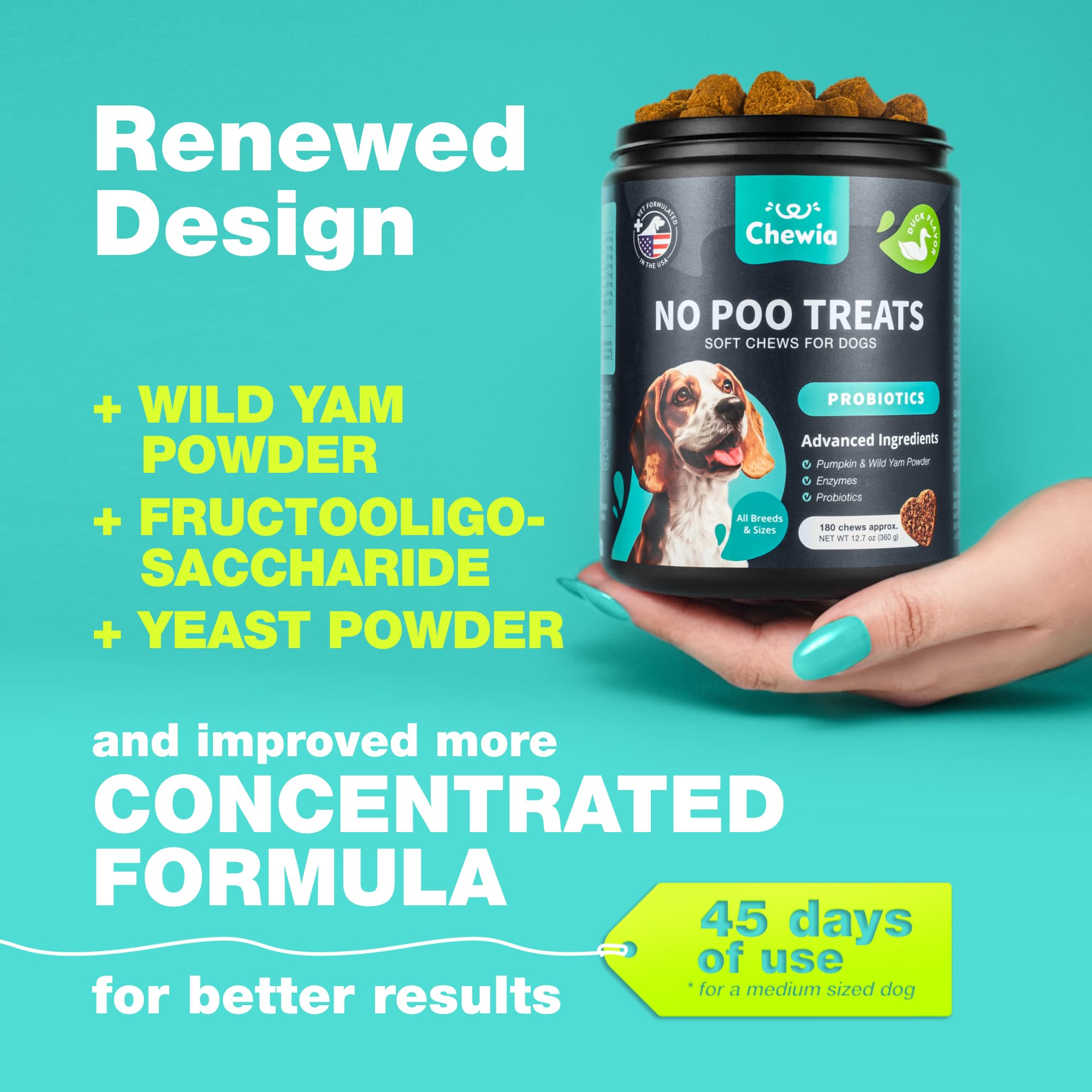 CHEWIA Probioticos Perro Digestivo, detalle de envase y beneficio digestivo