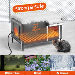 Chewlish puerta-escape-magnetica: apertura rápida y segura para gatos asustados.