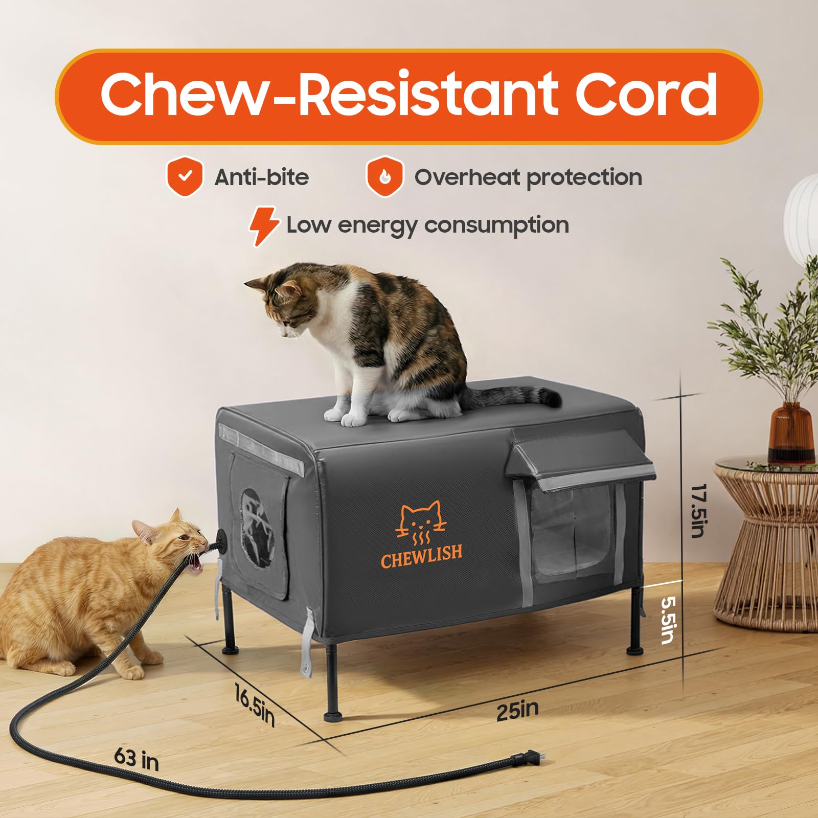Chewlish sistema-termico-integrado: mantiene una temperatura agradable para siestas.