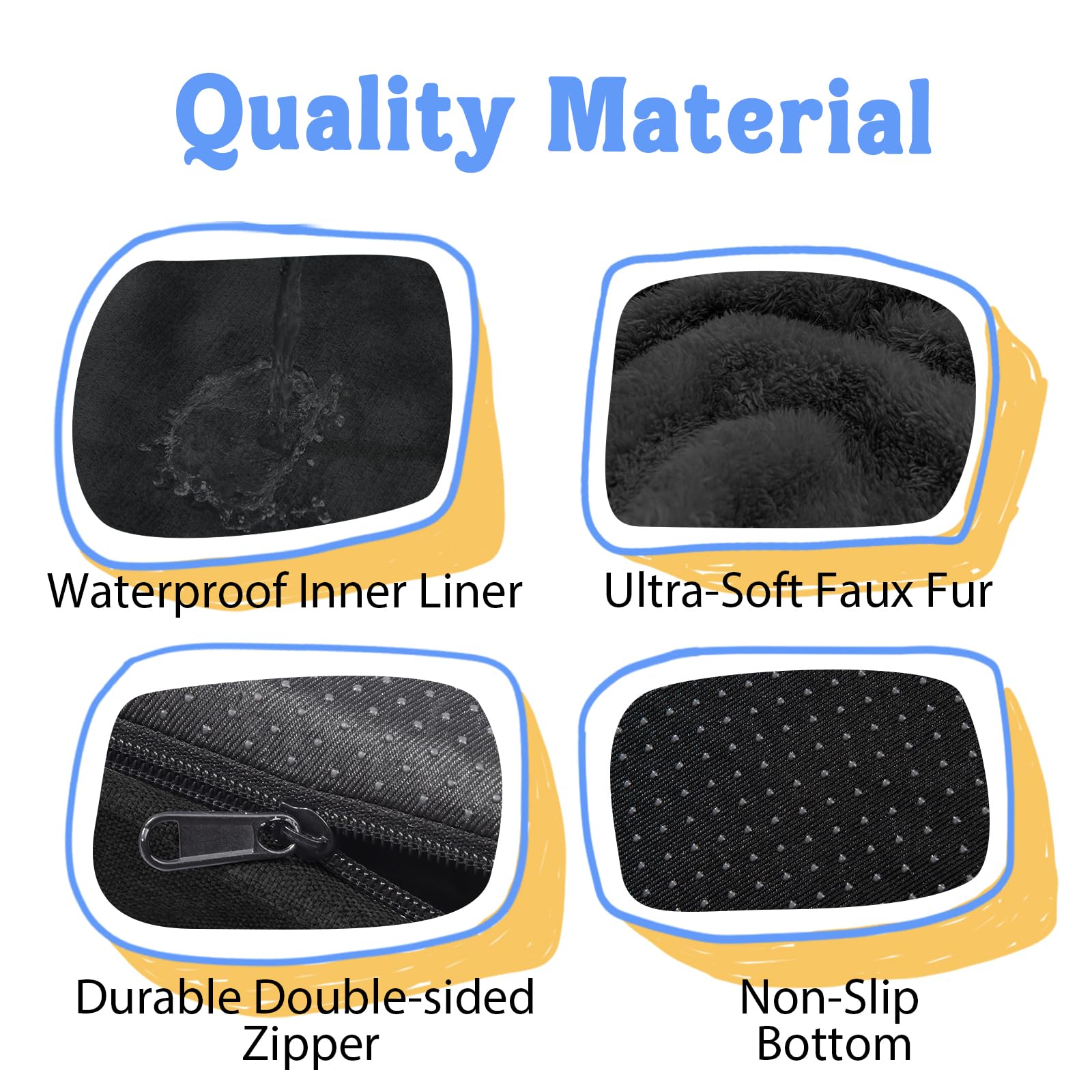 Tejido felpa ultra suave de Chez Paw para mayor confort.