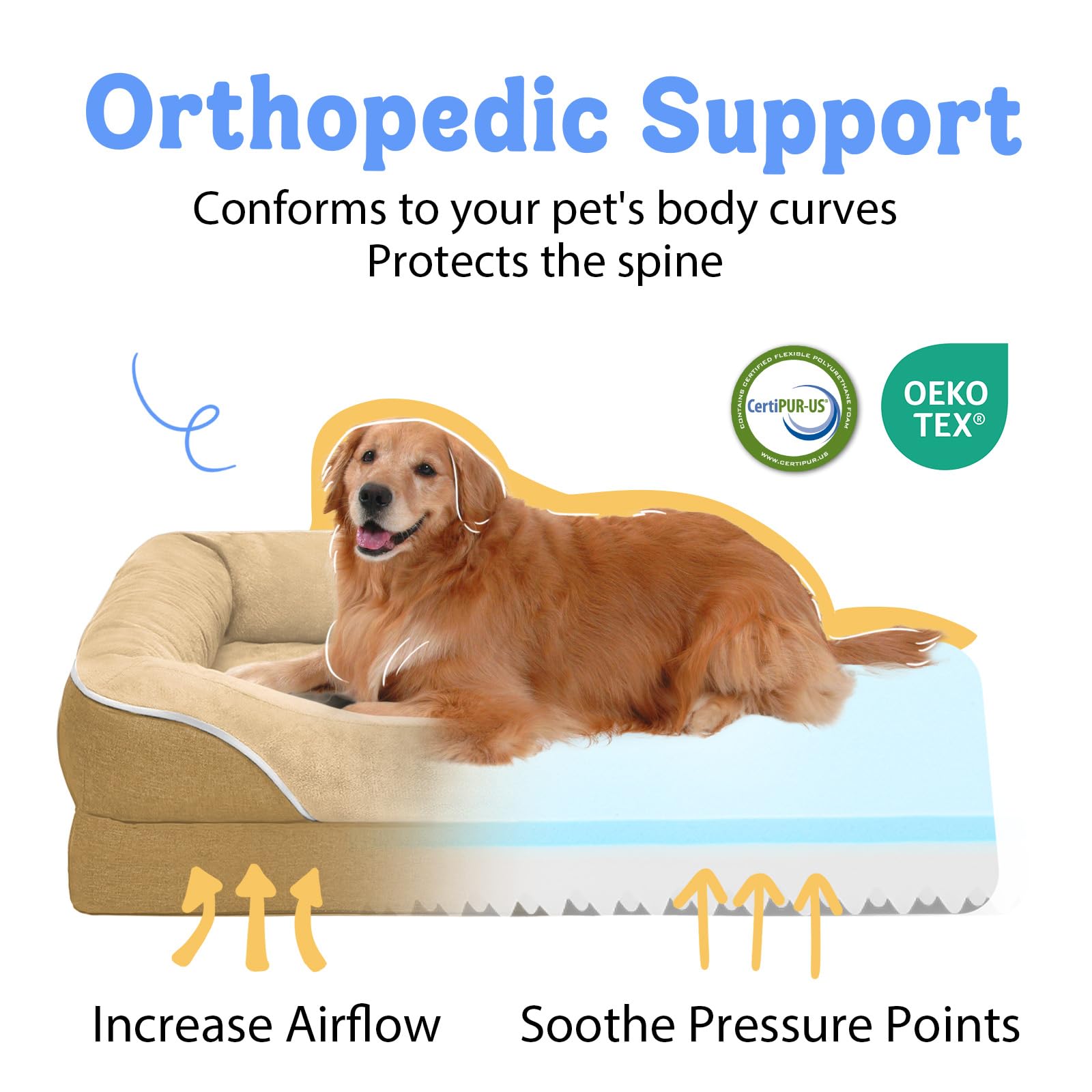 Cama Chez Paw con funda desmontable facilita limpieza y lavado.