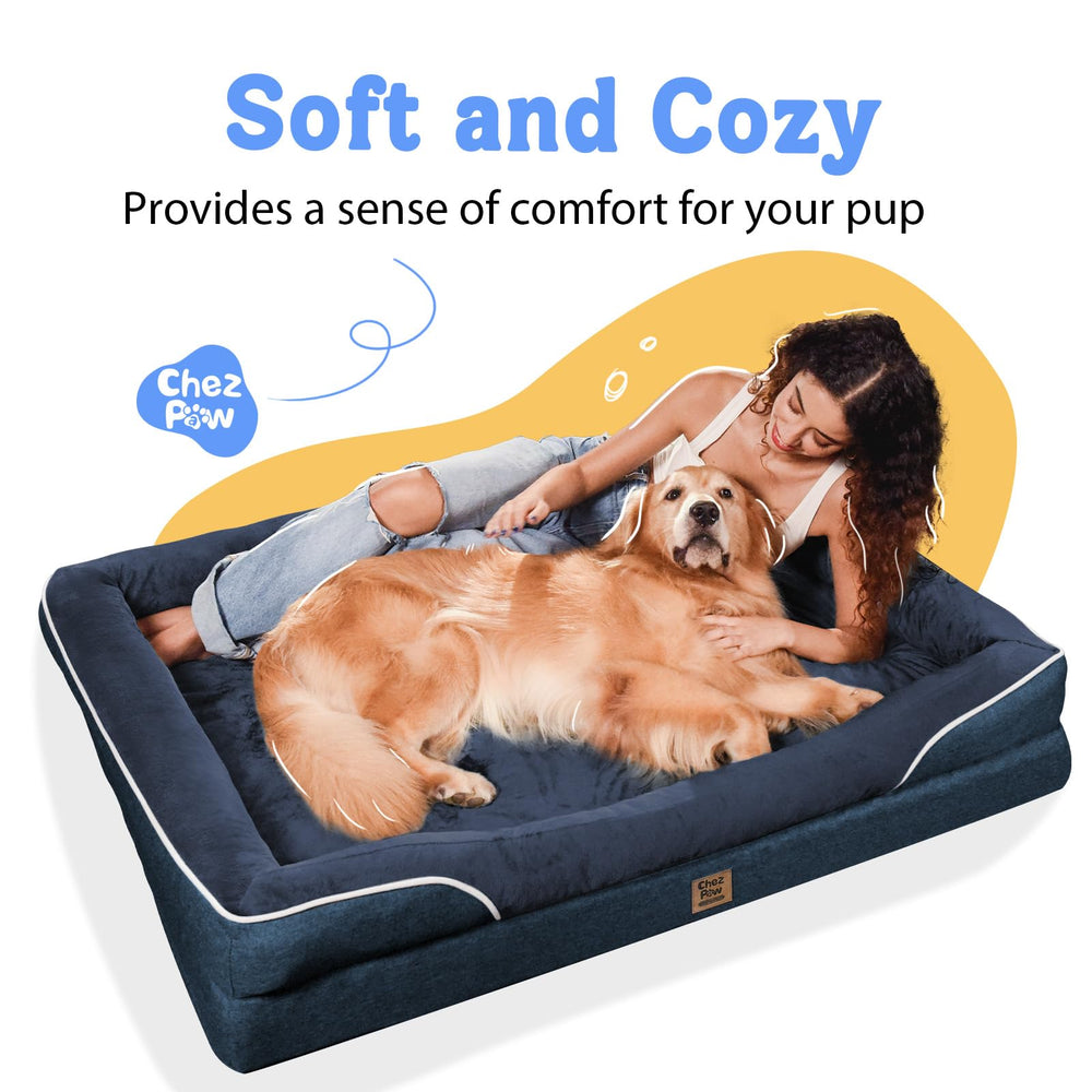 Cama de dos caras Chez Paw para elegir distintas sensaciones de confort.