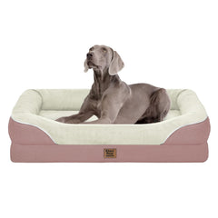 Cama ortopédica Chez Paw con soporte 360°, descanso cómodo.
