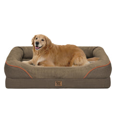 Cama ortopédica Chez Paw con espuma de alta densidad para perros grandes, soporte cómodo