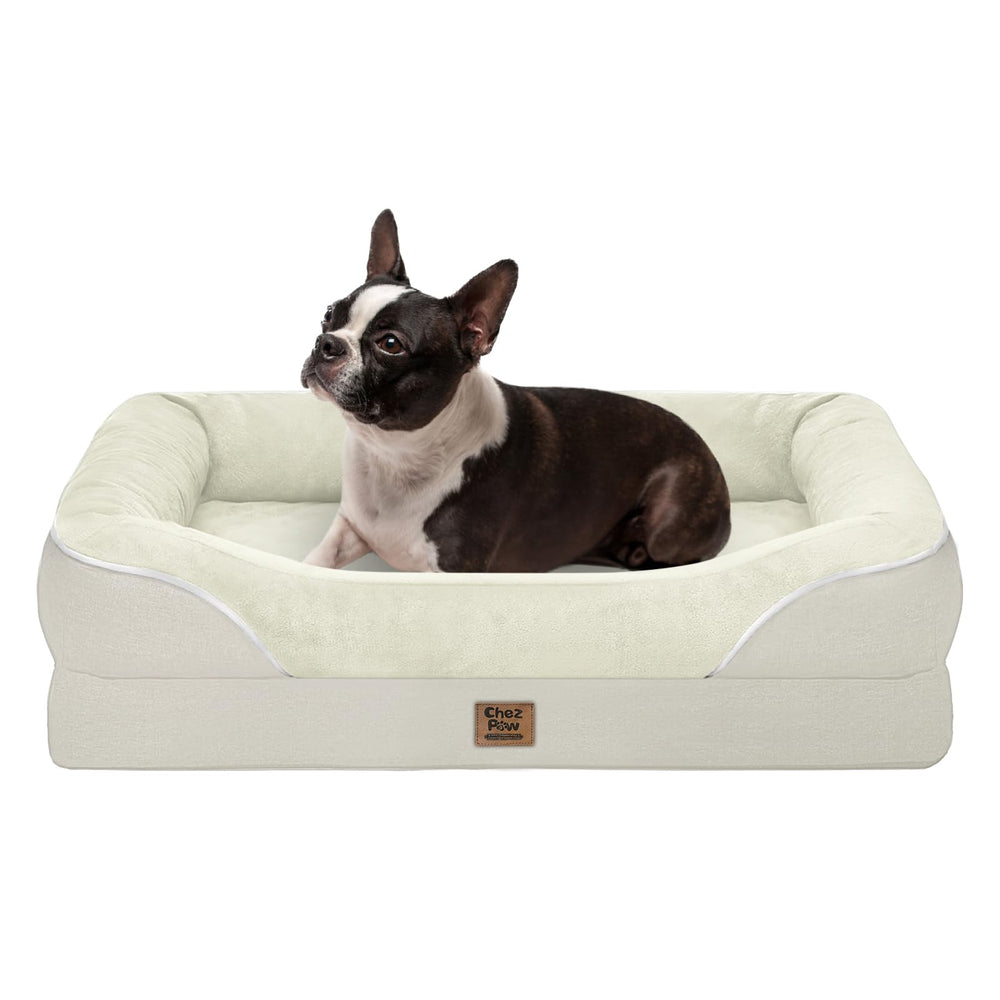 Cama ortopédica Chez Paw con borde 360° para apoyo cómodo