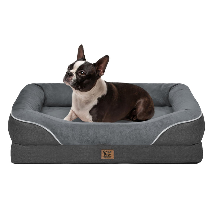 Cama ortopédica Chez Paw con soporte 360° para cuello y cabeza del perro en reposo