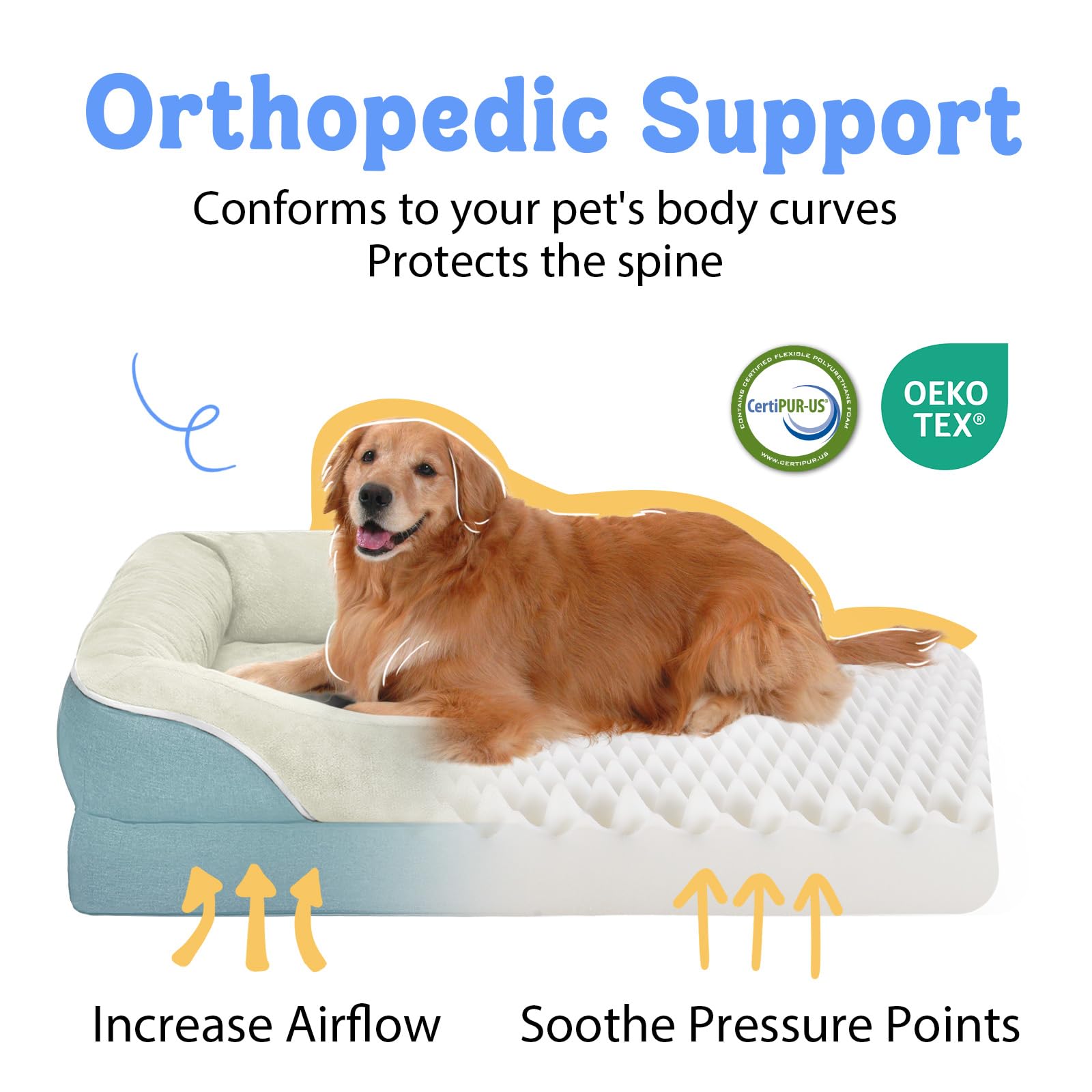 Cama Chez Paw con refuerzo de 360 grados que abraza al perro