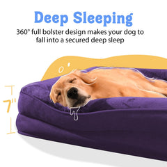Cama Chez Paw XL con borde 360, contención suave para la siesta.