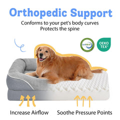 Chez Paw colchón ortopédico de espuma distribuye peso para mayor confort.