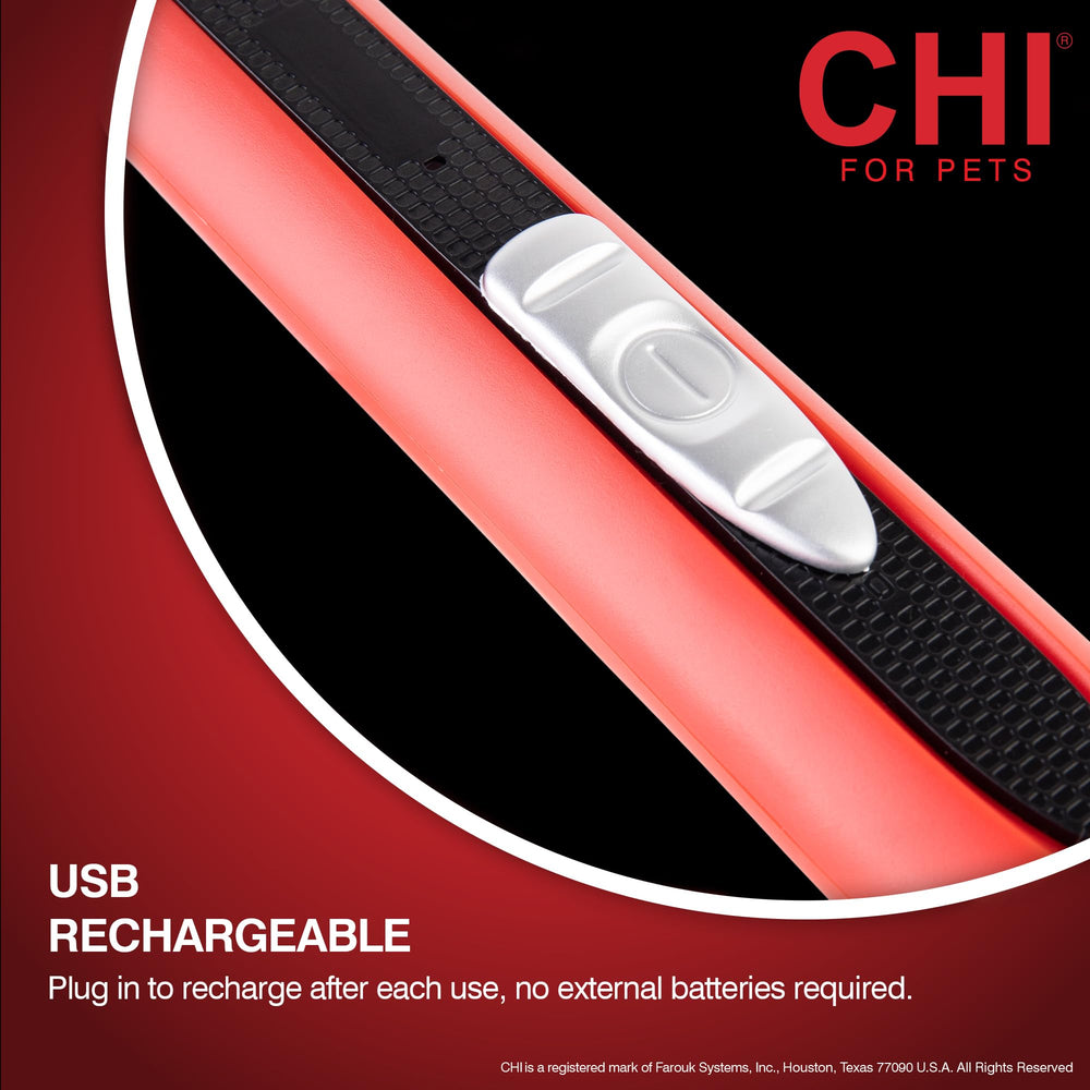 CHI para mascotas: carga USB práctica sin baterías externas