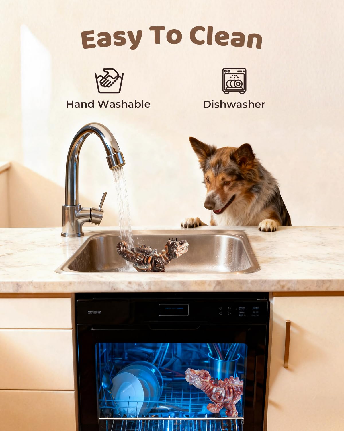 Juguete seguro y no tóxico de ChienBox para masticadores grandes.