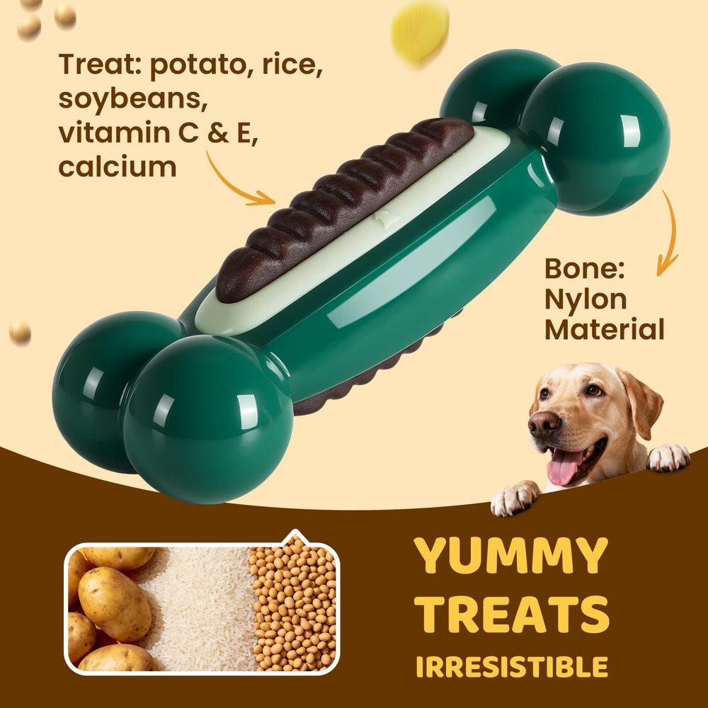 ChienPlay Juguete duradero de nylon, soporta mordidas fuertes sin romperse.