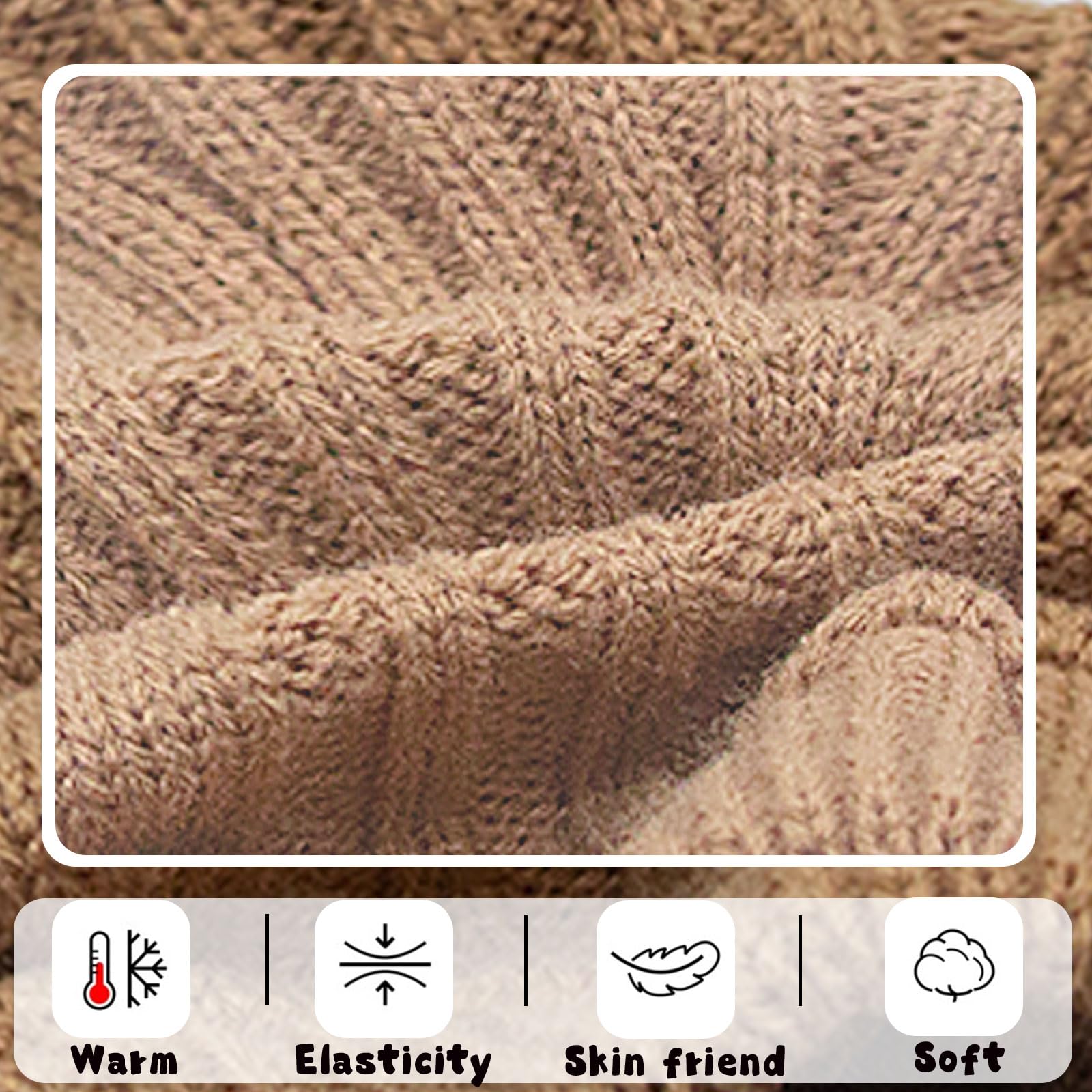 Suéter para chihuahua khaki con textura gruesa y resistente