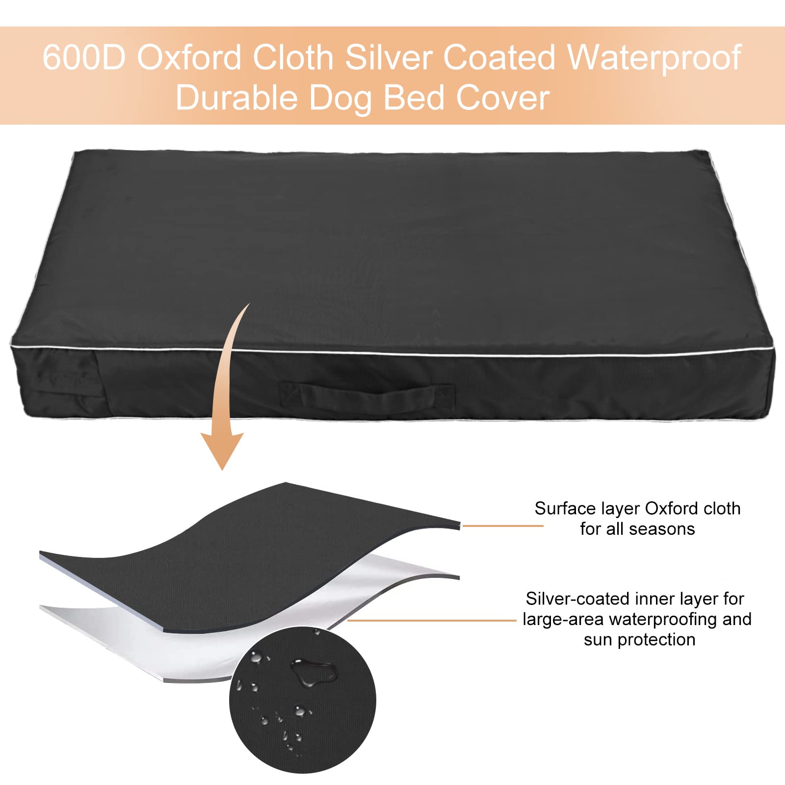 Funda Chinchilla Oxford 600D resistente para uso diario.