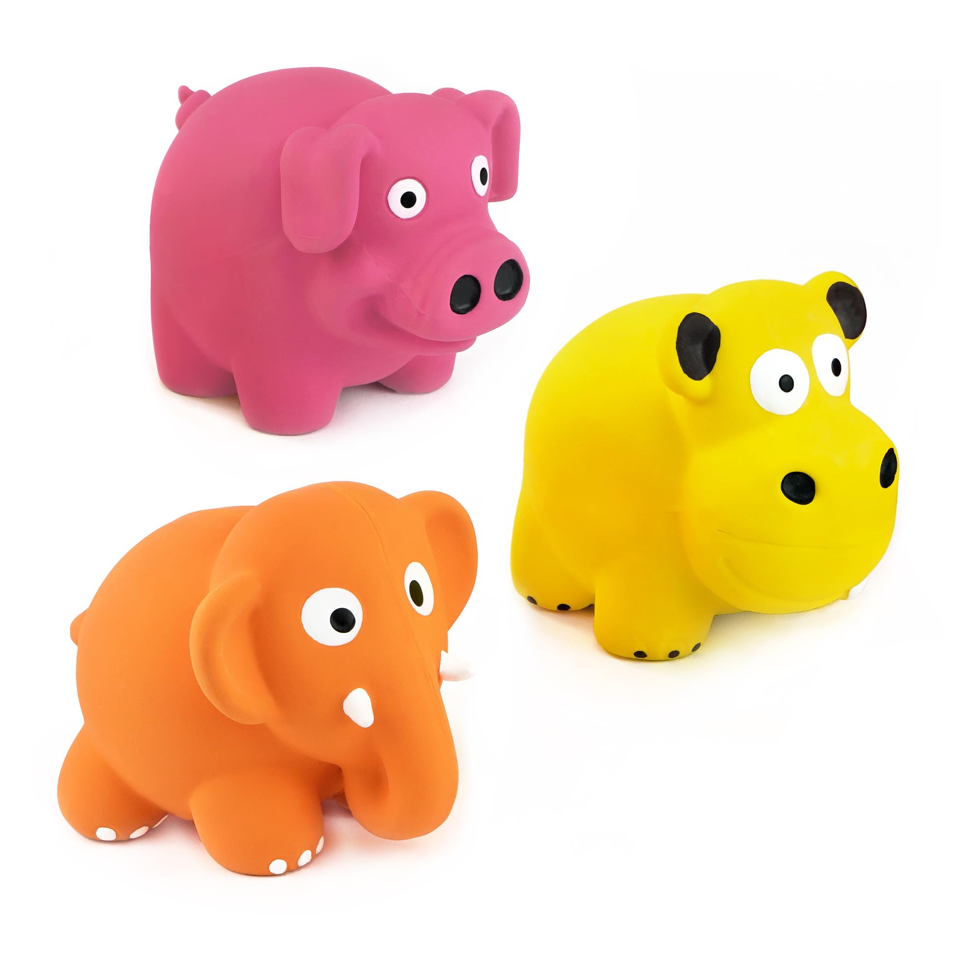 CHIWAVA cerdo de látex, ideal para chirriar y divertir al perro dentro de casa.