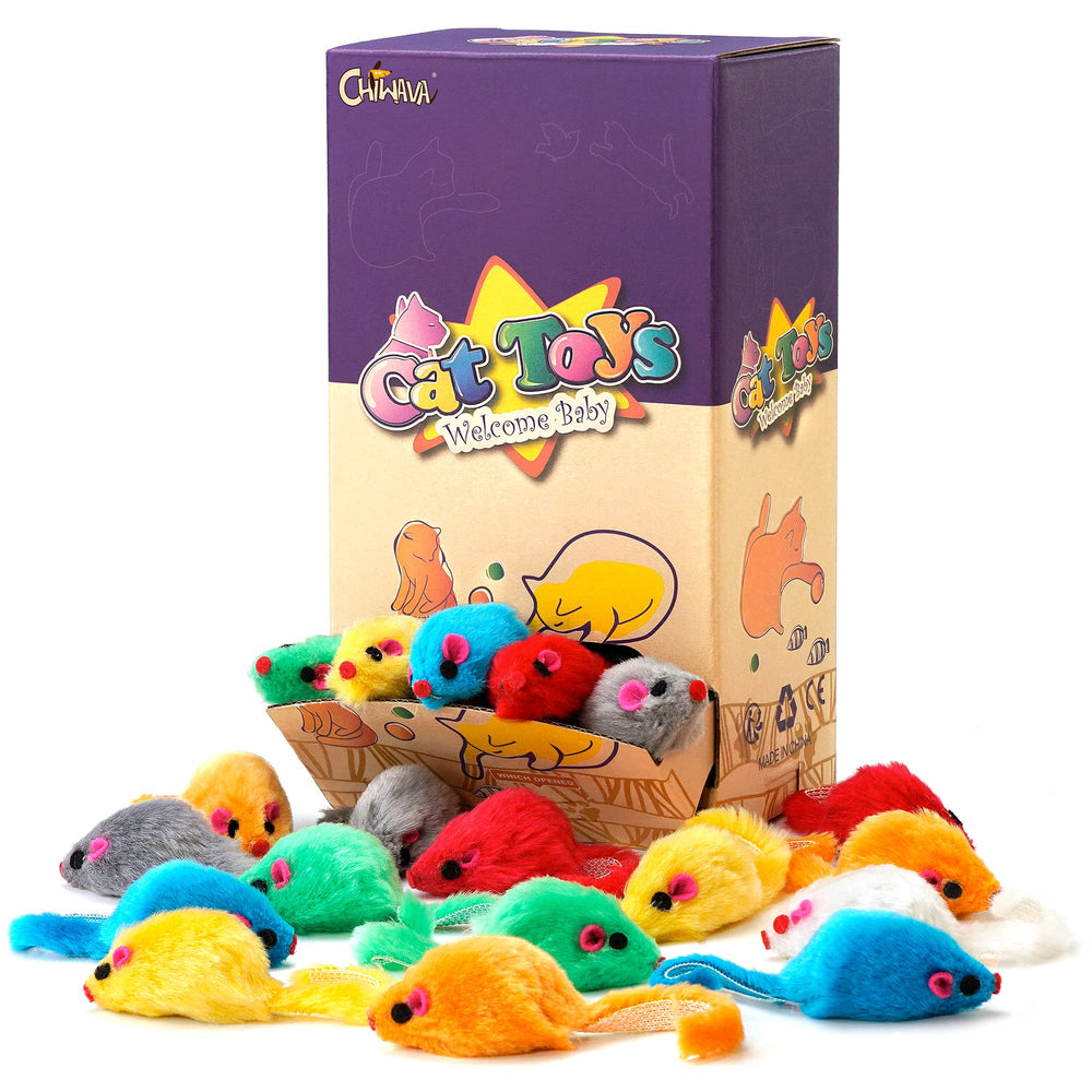CHIWAVA ratón-peluche, juguete interactivo para gatos, estimula el juego en interior.