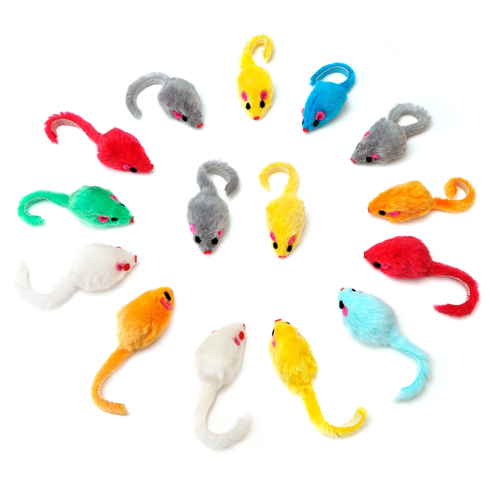 CHIWAVA ratón peludo verde para juego diario