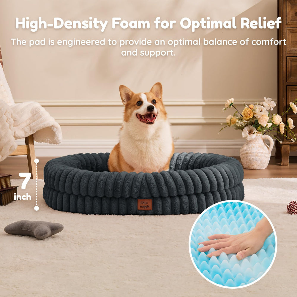 Base ortopédica de ChiXnuggle que ofrece soporte para espalda y articulaciones.