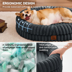 ChiXnuggle Cama para Perro Grande, felpa sintética suave para descanso cómodo.