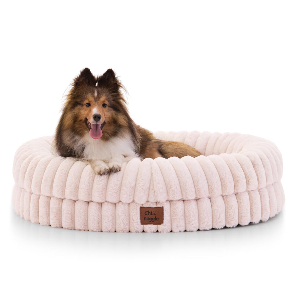 ChiXnuggle cama rosa estilo rayas, ideal para uso diario