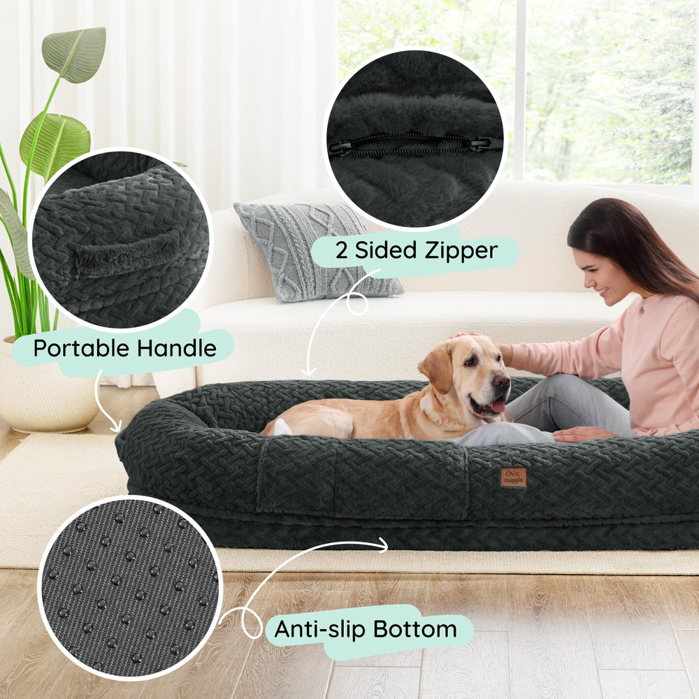 ChiXnuggle manijas en ambos extremos facilitan mover y guardar