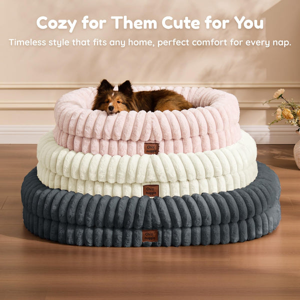 ChiXnuggle diseño crema con rayas, estilo para el salón.