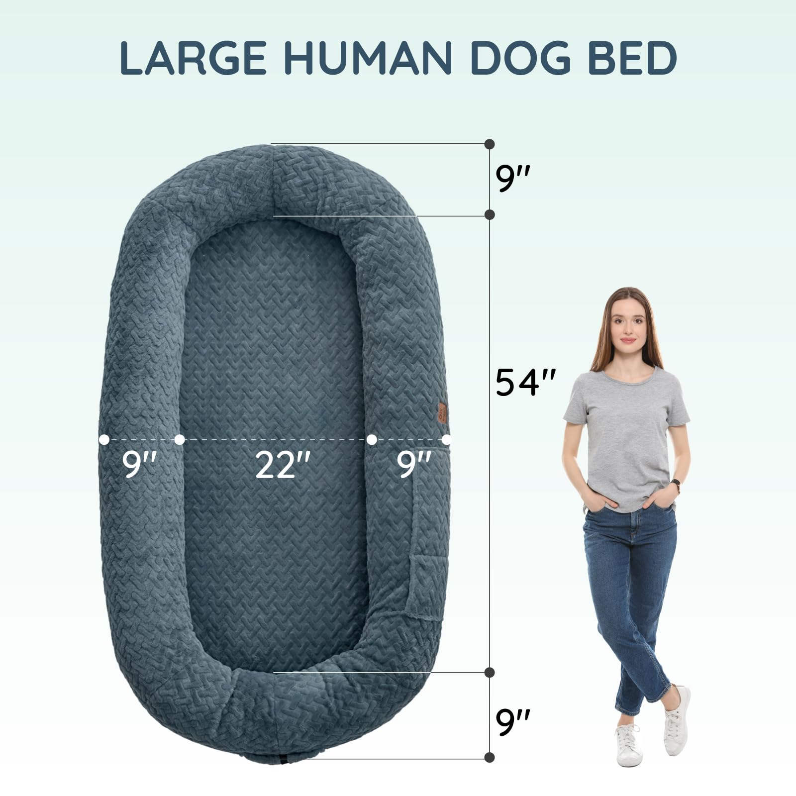 ChiXnuggle funda cama humana para perro con bolsillos integrados