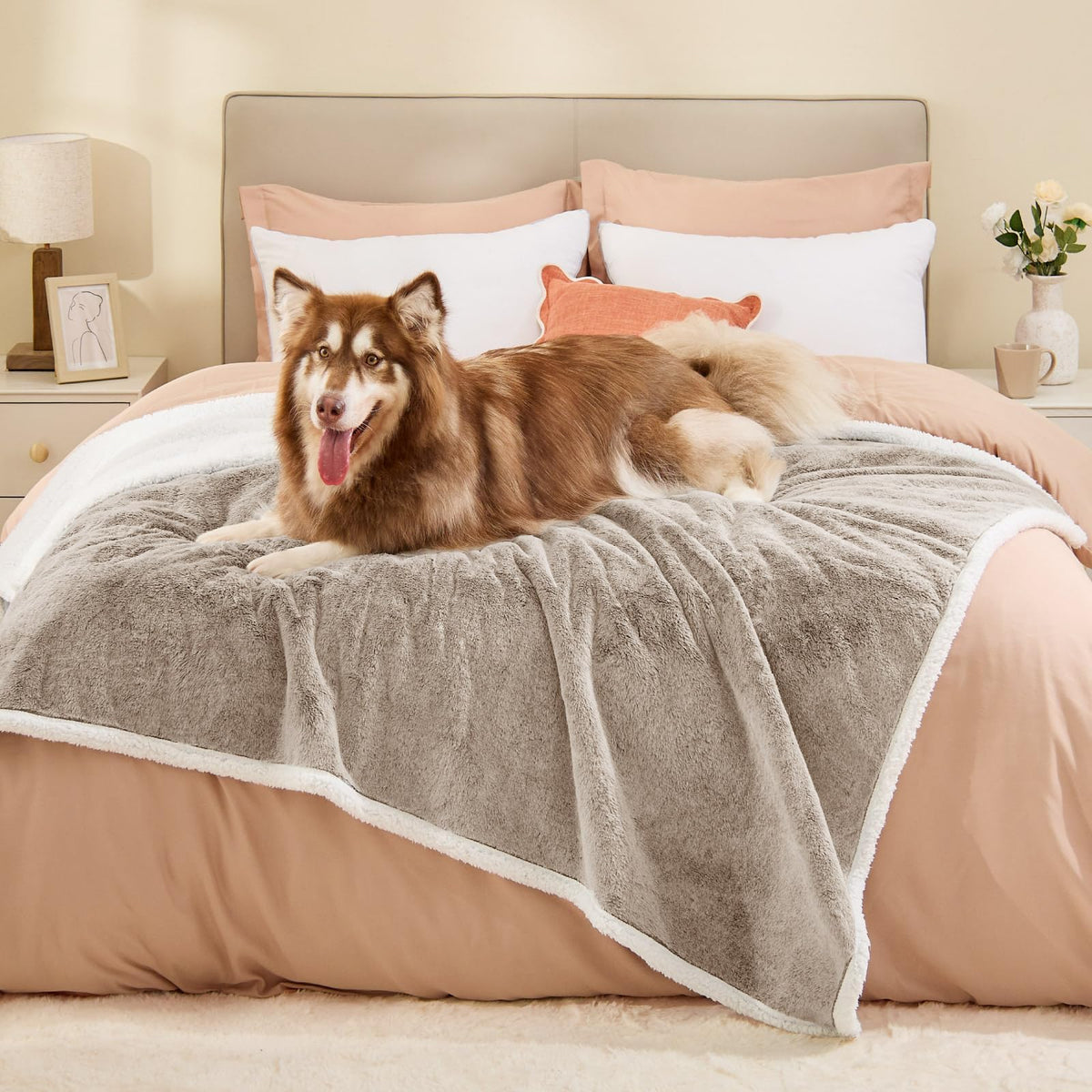 ChiXnuggle manta impermeable doble cara para sofá y cama con tacto suave.