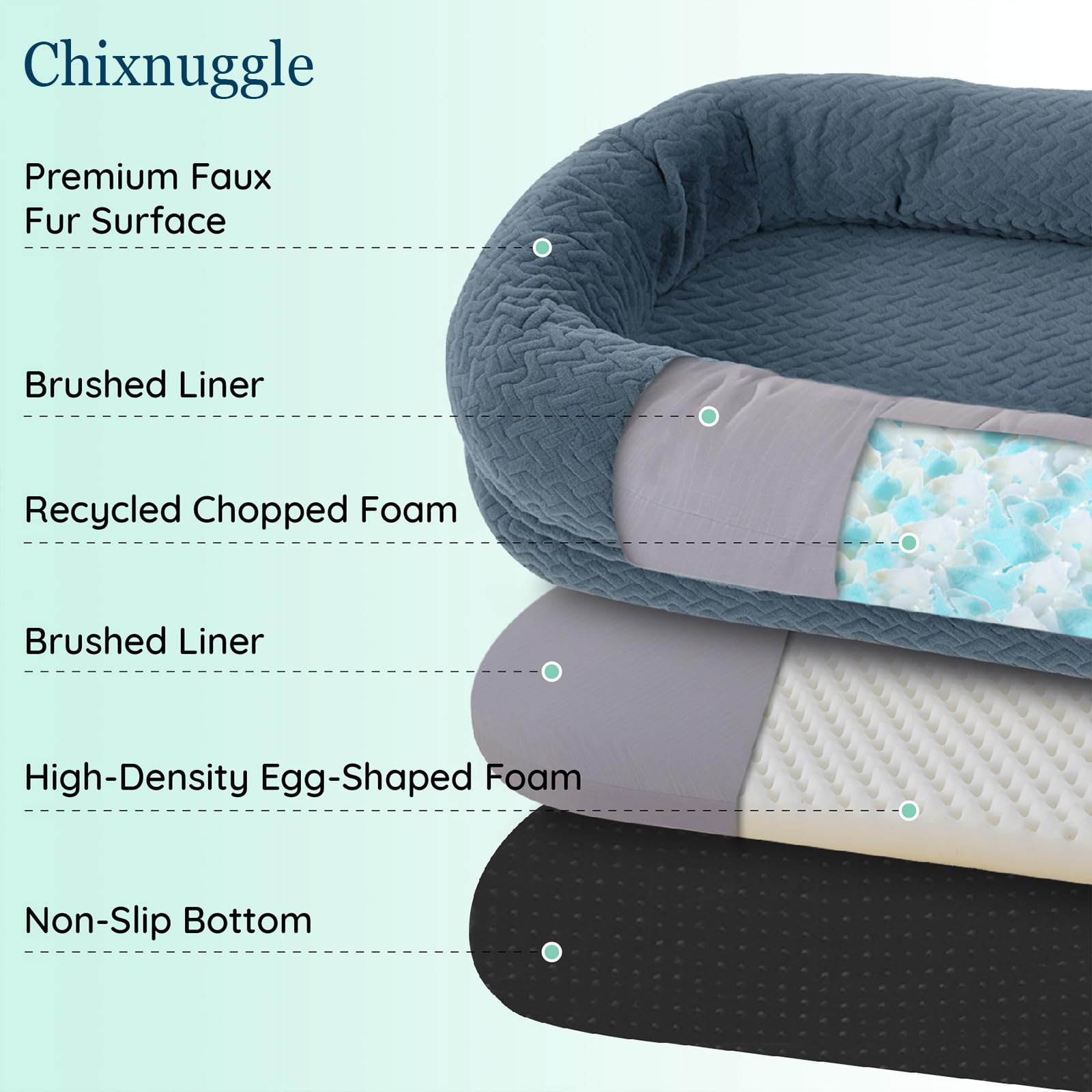 ChiXnuggle manta-incluida-cama brinda confort cálido.