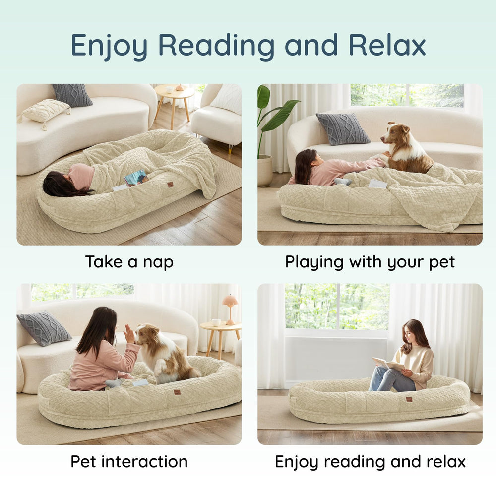 ChiXnuggle Medidas 72x40x10 cama gigante para adultos