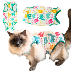 Traje recuperación frontal de Chloe Victoria Pets, protección suave para convalecencia.