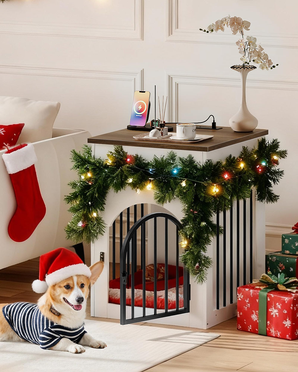 CHOEZON casa-perro-madera-diseno-practico para sala y dormitorio