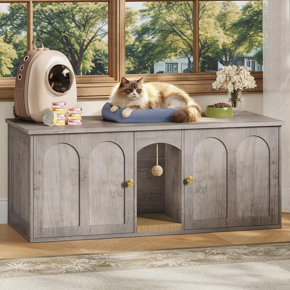 CHOEZON diseño greige con puertas, elegante y fácil de integrar.