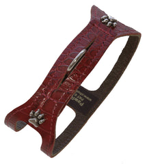ChokeFree collar de hombro para mascota croco rojo, cómodo y seguro durante paseos