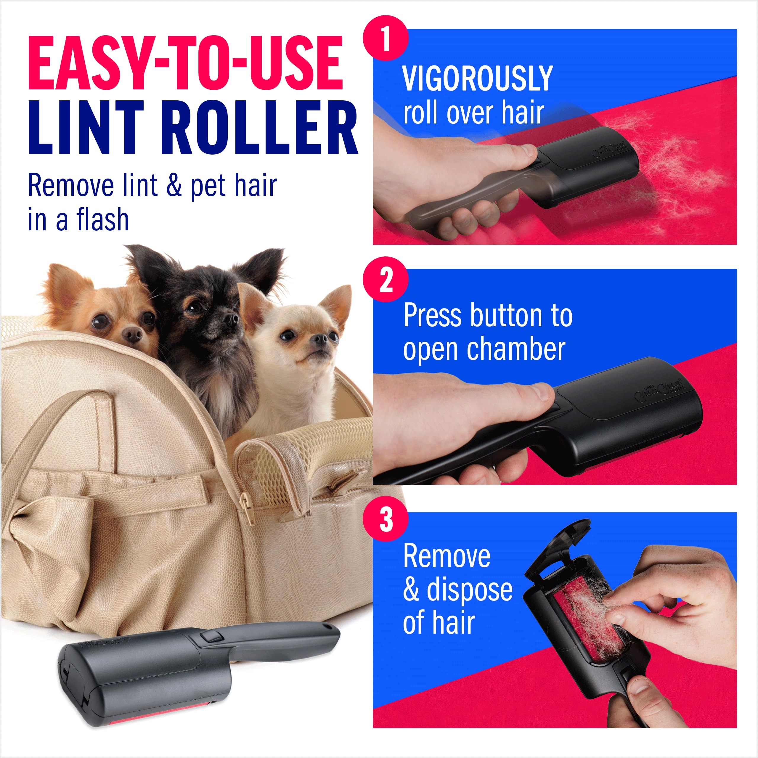 ChomChom Roller para coche, pelo de mascotas eliminado sin complicaciones.