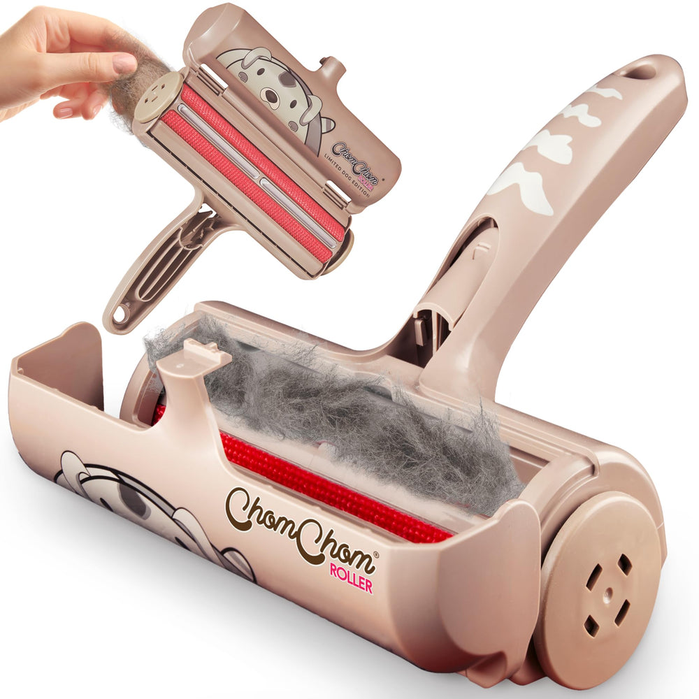 ChomChom Roller elimina pelo de mascotas del sofá de forma rápida.
