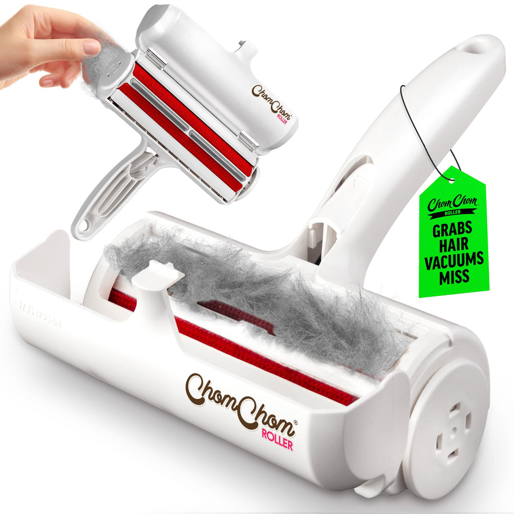 ChomChom Roller remover pelo de mascotas en tapicería, sin adhesivos.