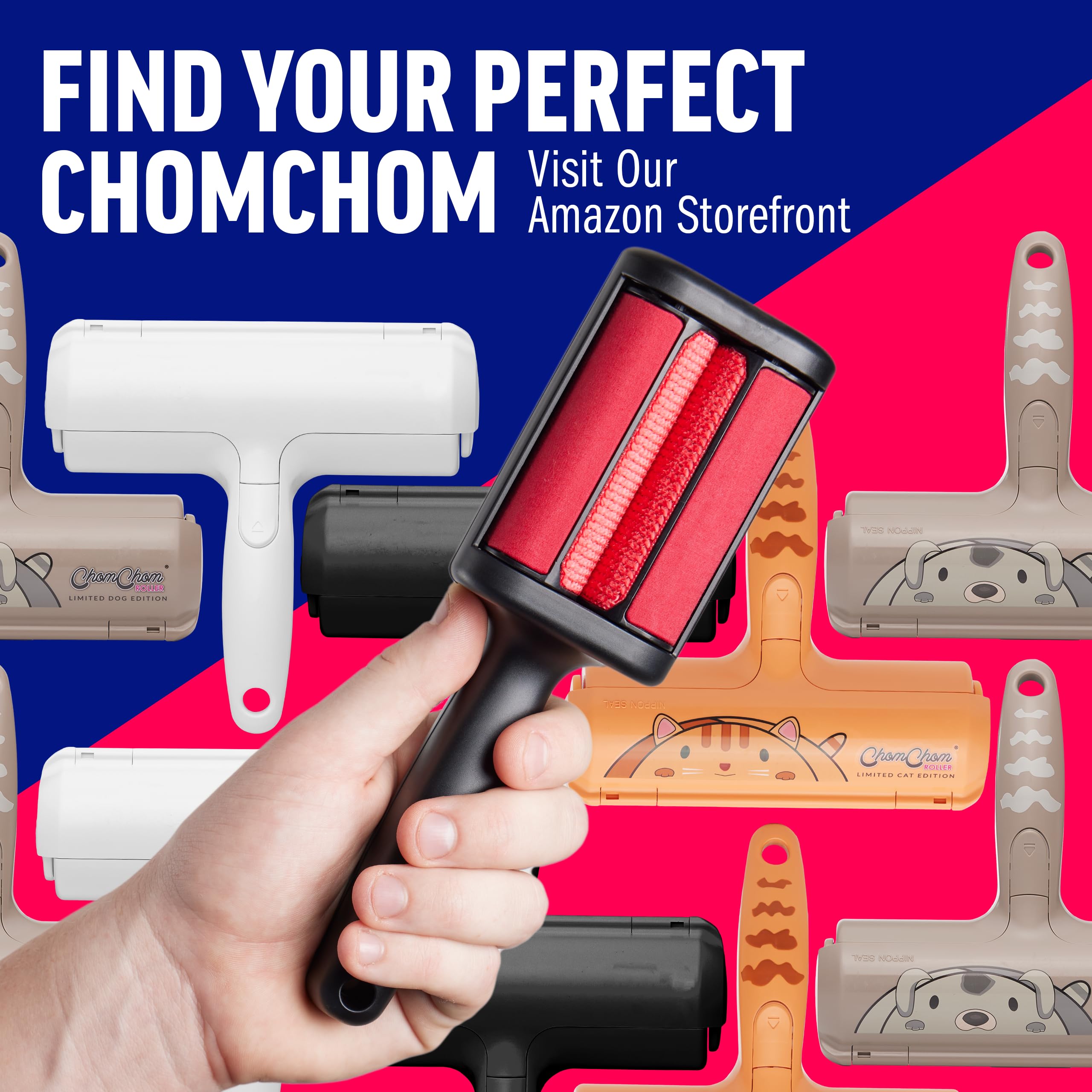 ChomChom Roller rodillo mini, solución reutilizable para pelo.