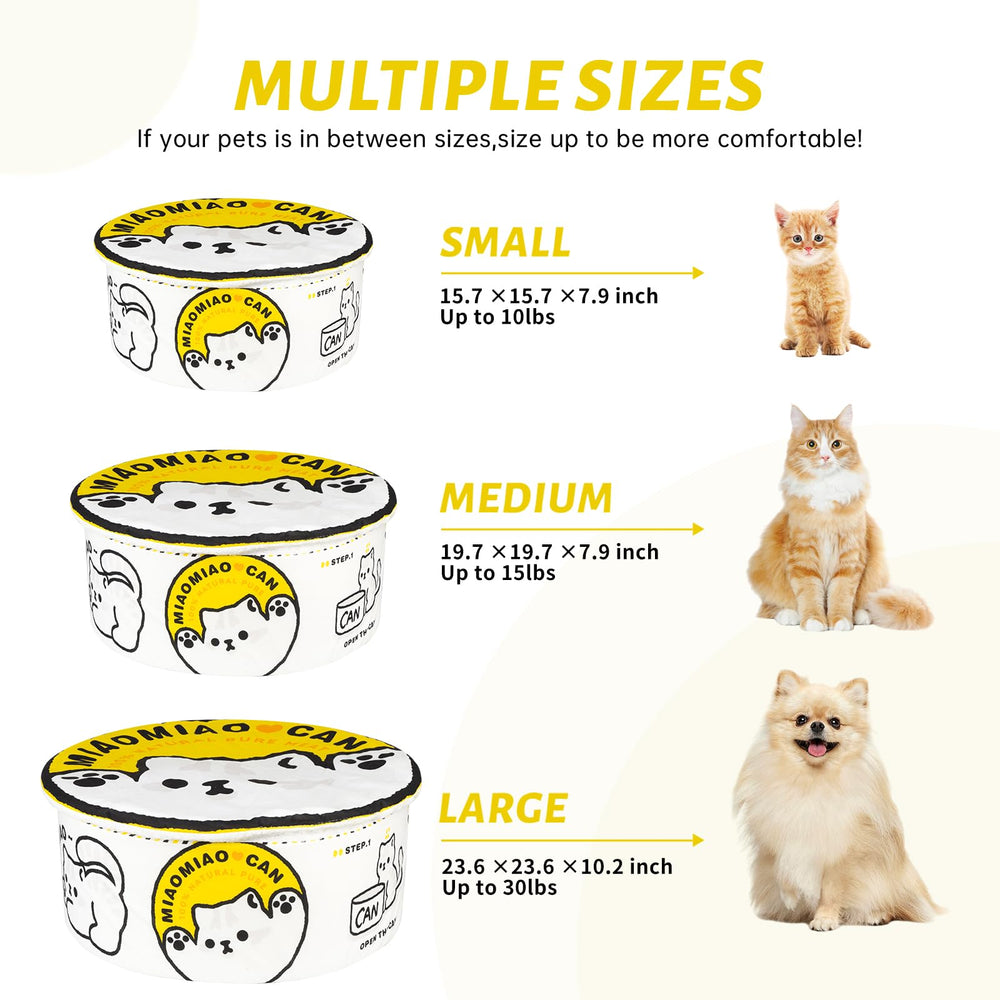 Diseño redondo Chongxing cama ramen, abraza suavemente a tu mascota.