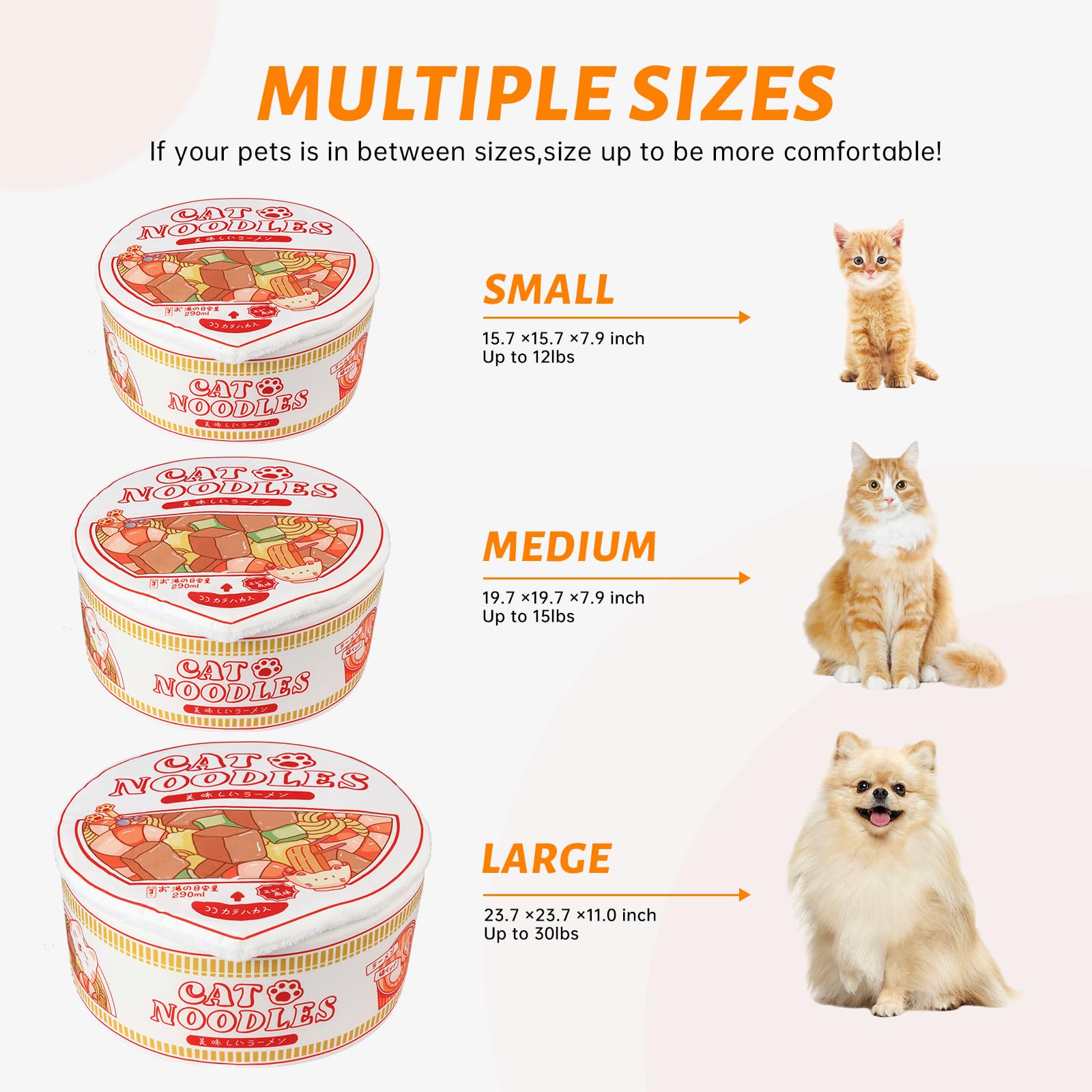 Tamaño ideal de 寄幸 para perros y gatos pequeños.