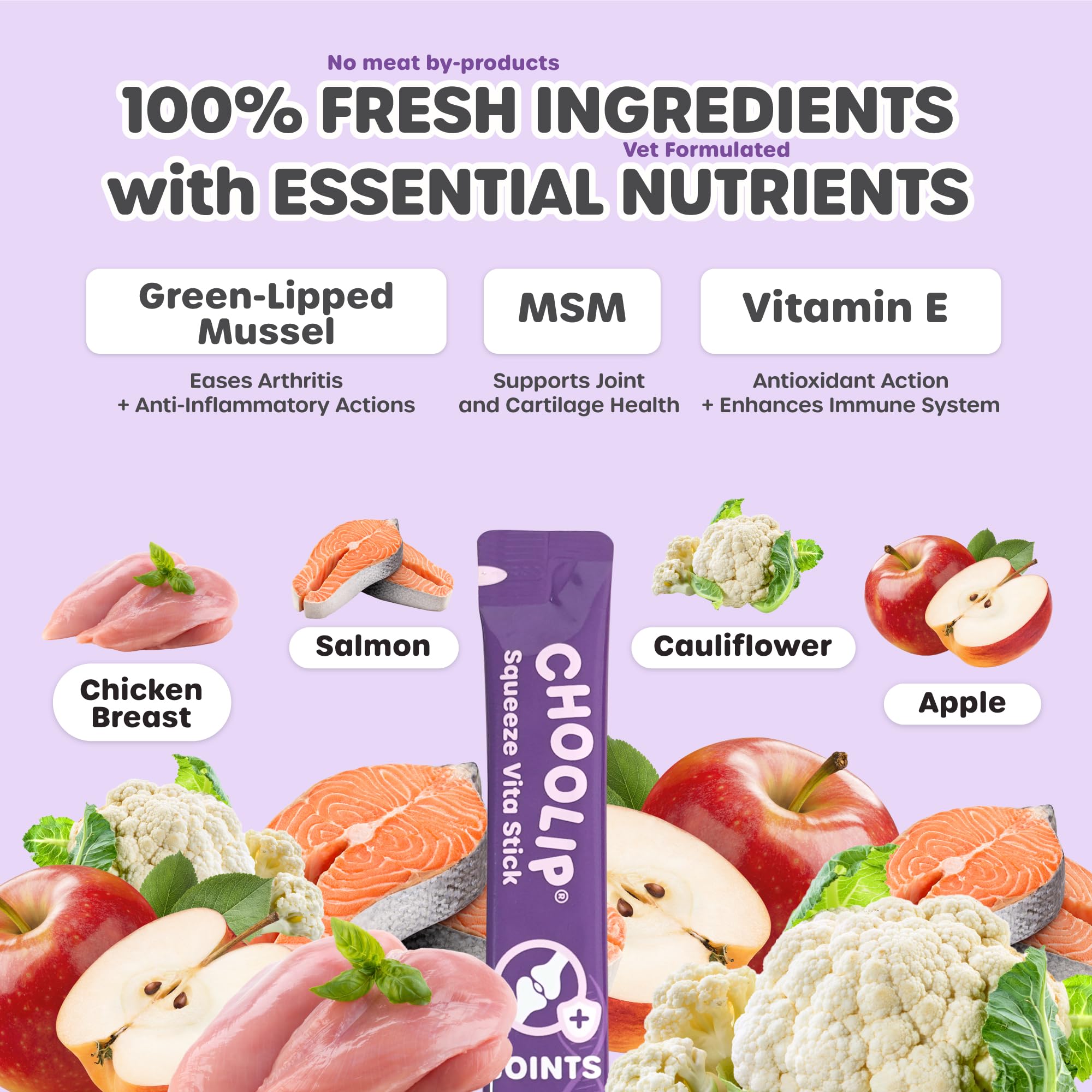 Choolip Palitos Vita textura cremosa facilita hidratación y consumo diario.