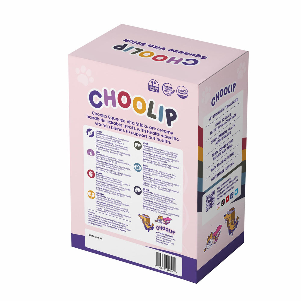 Choolip 7 bolsas en caja para manejo diario de varias mascotas.